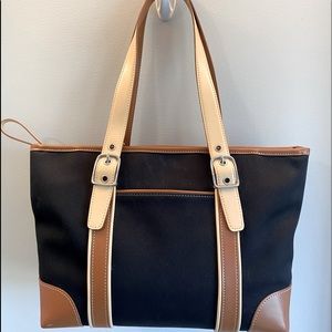 Coach black canvas bag